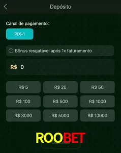 deposits ROOBET